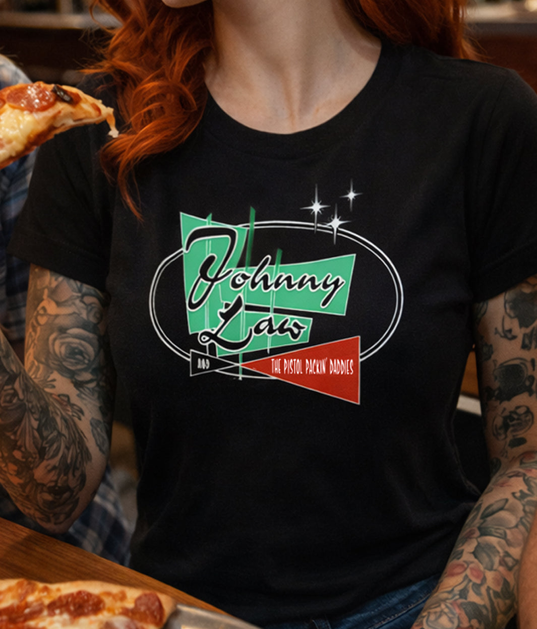 Original 2009 Johnny Law Tour Shirt – Rockabilly Classic
