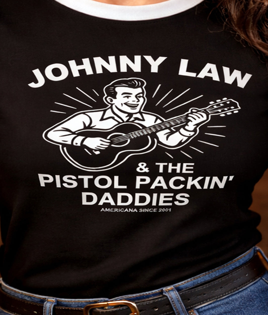Johnny Law Ringer Tee
