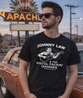 Johnny Law & The Pistol Packin’ Daddies Tee – Vintage Americana Band Shirt