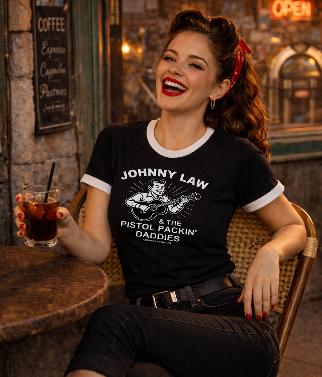 Johnny Law Ringer Tee