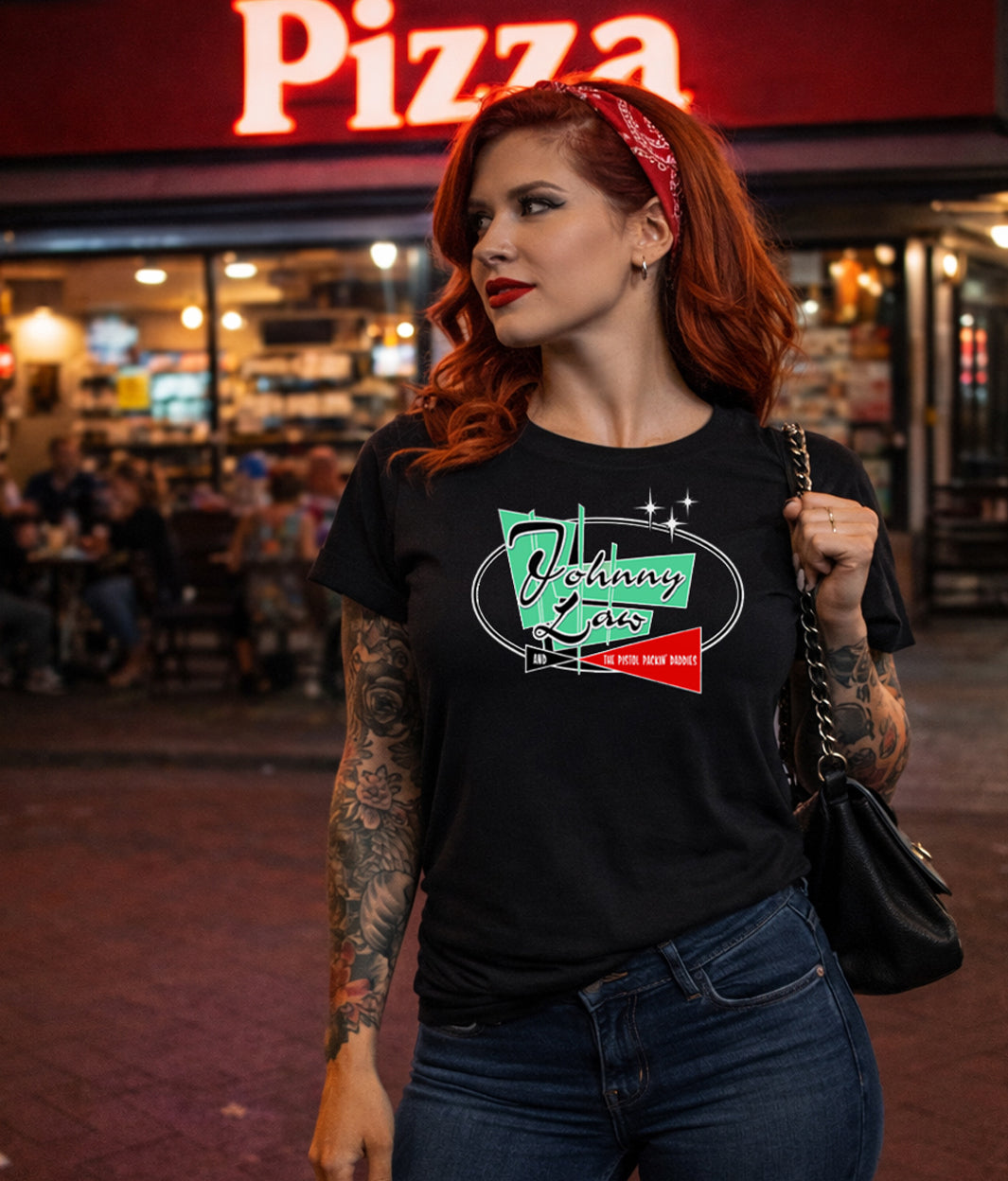 Original 2009 Johnny Law Tour Shirt – Rockabilly Classic