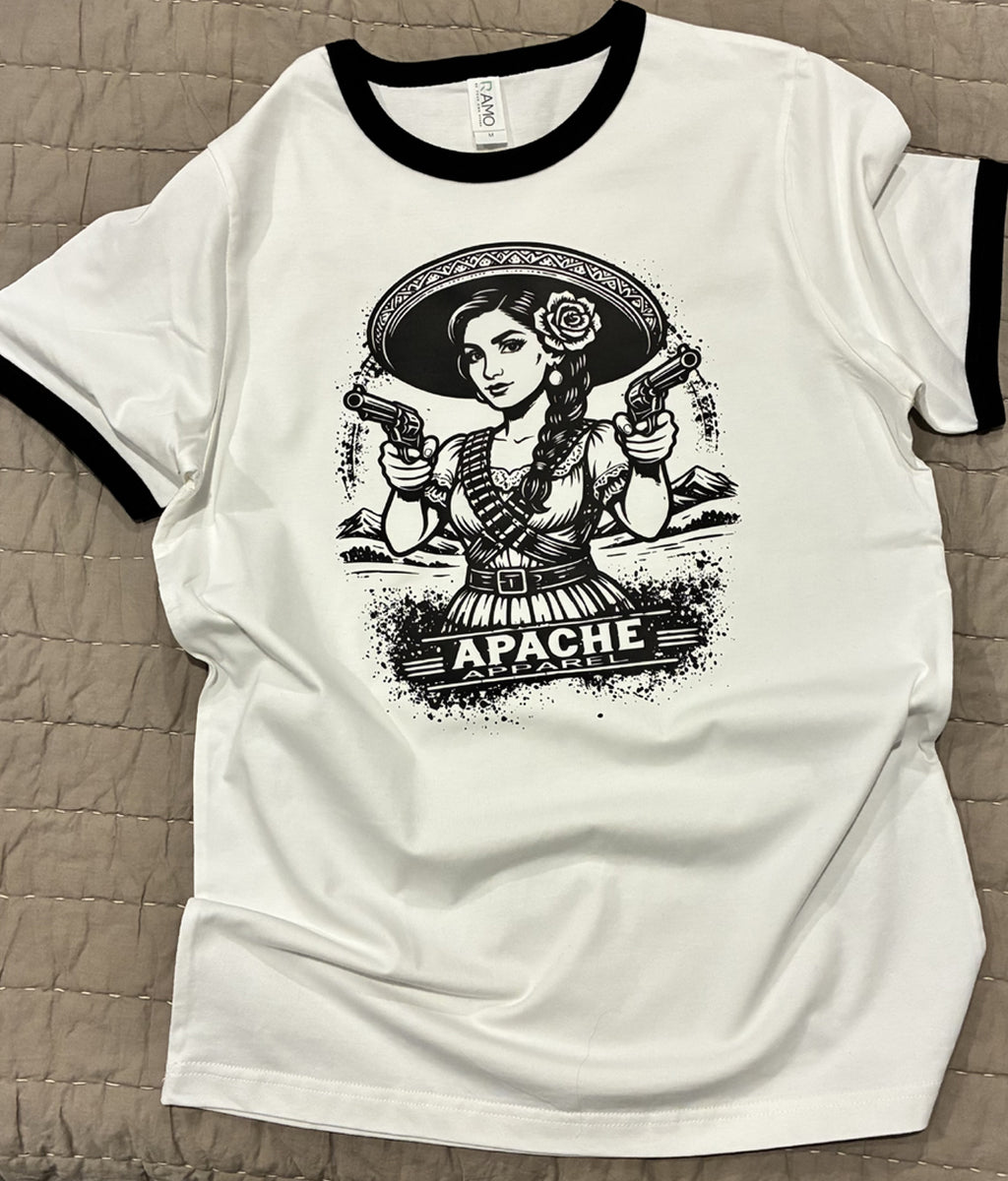 Mariachi Pistols Ringer Tee