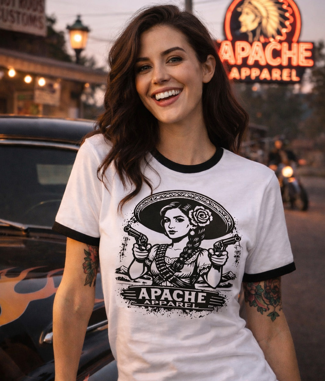 Mariachi Pistols Ringer Tee